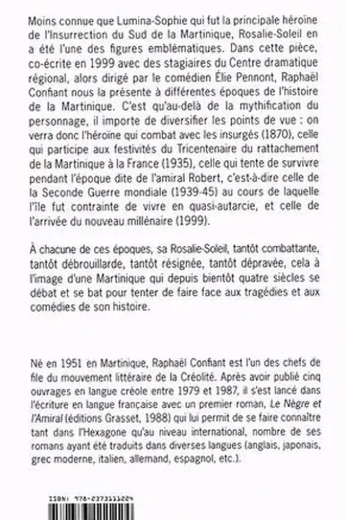 Roi-Soleil. Edition bilingue français-créole, Raphaël Confiant