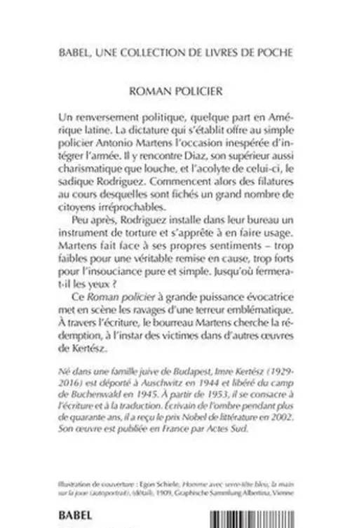 Roman policier, Imre Kertész