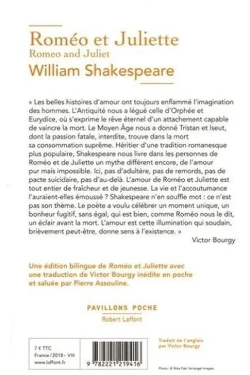 Roméo et Juliette. Edition bilingue français-anglais, William Shakespeare