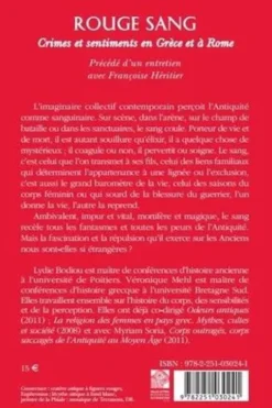 Rouge sang. Crimes et sentiments en Grèce et à Rome, Lydie Bodiou