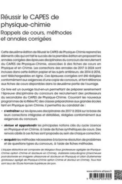 Réussir le CAPES de physique-chimie. Rappels de cours, méthodes et annales corrigées, 2e édition, Margaux Roux