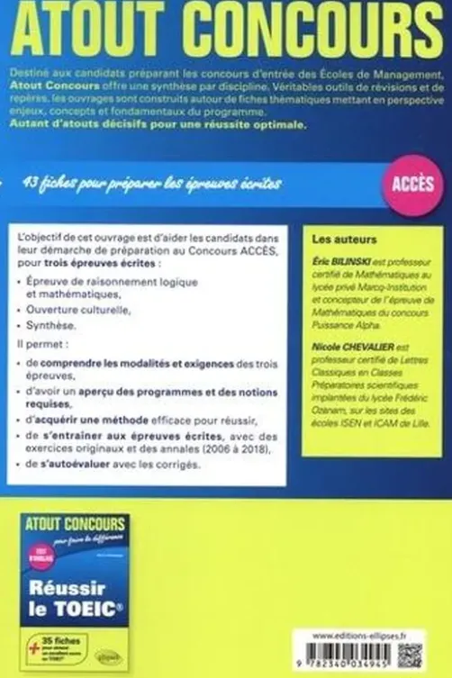Réussir le concours Accès, Eric Bilinski