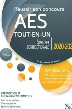Réussir son concours AES. Accompagnant éducatif et social, Edition 2020-2021, Frédéric-Xavier Corbellari