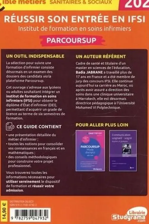Réussir son entrée en IFSI. Edition 2022, Badia Jabrane
