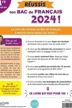 Réussis ton BAC de français 1re générale. Edition 2024, Amélie Vioux
