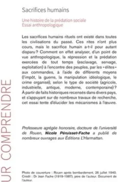 Sacrifices humains. Une histoire de la prédation sociale, Nicole Péruisset-Fache