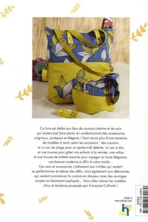 Sacs intemporels en couture créative, Françoise Collomb