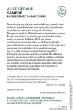 Sambre. Radioscopie d'un fait divers, Alice Géraud
