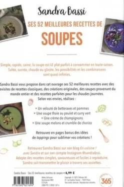 Sandra Bassi. Ses 52 meilleures recettes de soupes