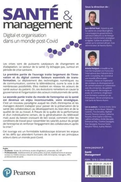 Santé et management. Digital et organisation dans un monde post-Covid, Jean-Michel Huet