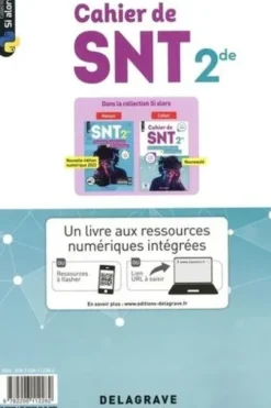 Sciences numériques et Technologie (SNT) 2de. Cahier, Edition 2024, Dominique Sauzeau