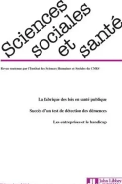 Sciences Sociales et Santé Volume 32 N° 4, Décembre 2014, Vololona Rabeharisoa