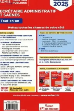 Secrétaire administratif et SAENES, externe, interne, 3e concours, catégorie B. Tout-en-un, Edition 2025, Marc Doucet