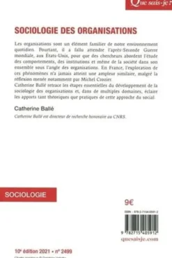 Sociologie des organisations. 10e édition, Catherine Ballé