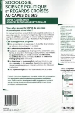 Sociologie, science politique et regards croisés au CAPES de SES. CAPES/Agrégation Sciences économiques et sociales, 2e édition, Alexandra Raedecker