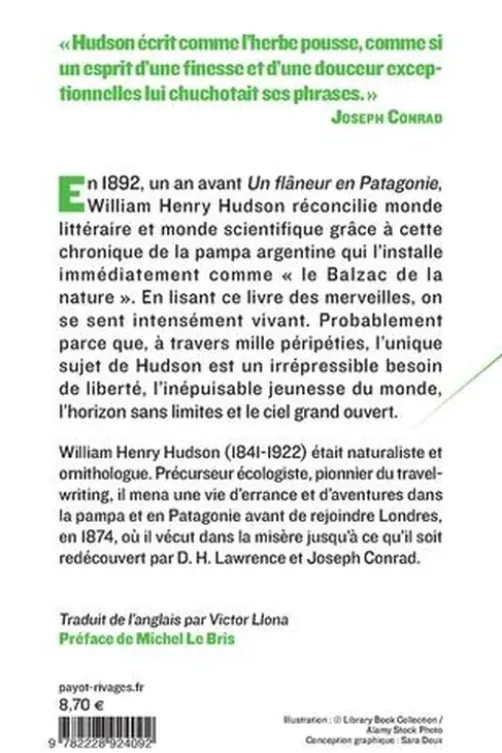 Sous le vent de la pampa, William-Henry Hudson