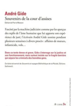 Souvenirs de la cour d'assises, André Gide