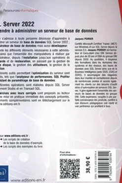 SQL Server 2022. Apprendre à administrer un serveur de base de données, Jacques Poirier