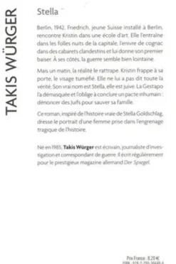 Stella, Takis Würger