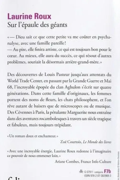Sur l'épaule des géants, Laurine Roux