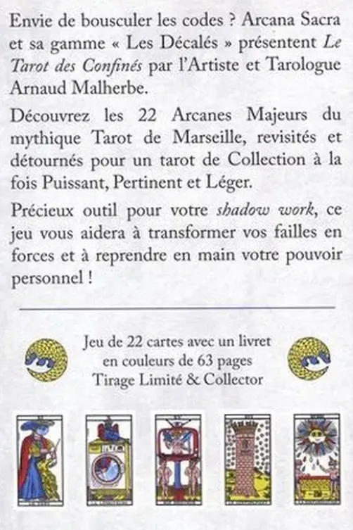 Tarot des confinés. Avec 22 cartes, 1 masque, Edition limitée, Arnaud Malherbe