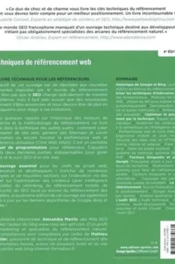 Techniques de référencement web. Audit et suivi SEO, 4e édition, Alexandre Martin