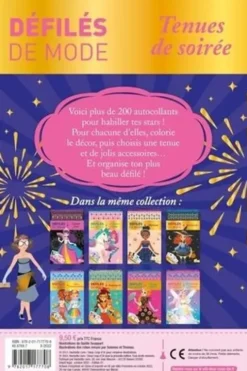 Tenues de soirées. Avec + de 200 autocollants et des strass, Gaëlle Souppart