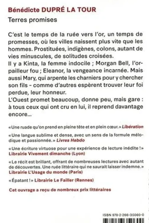 Terres Promises, Bénédicte Dupré la Tour
