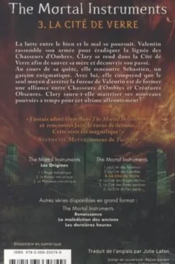 The Mortal Instruments - La cité des ténébres Tome 3 : La cité de verre, Cassandra Clare