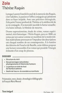 Thérèse Raquin, Emile Zola