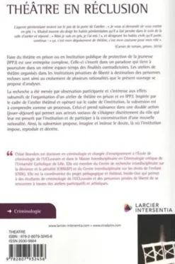 Théâtre en réclusion. Du jeu à la subversion, Chloé Branders
