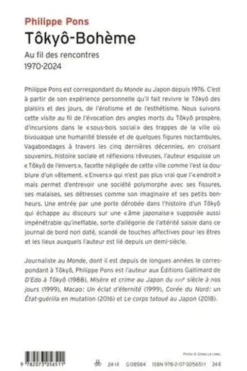 Tôkyô-Bohème. Au fil des rencontres, 1970-2024, Philippe Pons