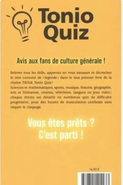 Tonio Quiz. Plus de 1000 questions pour muscler ton cerveau, Antoine Arjaliès