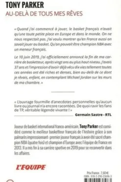 Tony Parker. Au-delà de tous mes rêves