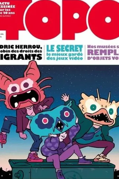 Topo N° 44, novembre-décembre 2023 : Cédric Herrou, le robin des droits des migrants ; Le secret le mieux gardé des jeux vidéo ; Nos musées sont remplis d'objets volés, Laurence Fredet
