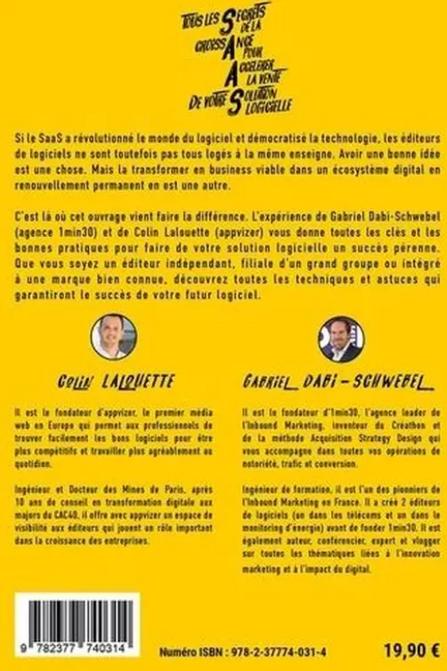 Tous les Secrets de la croissAnce pour Accélérer la vente de votre Solution logicielle, Colin Lalouette