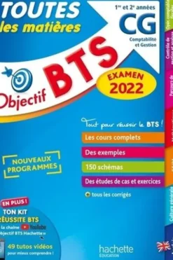 Toutes les matières BTS CG 1re et 2e années. Edition 2022, Bruno Bonnefous