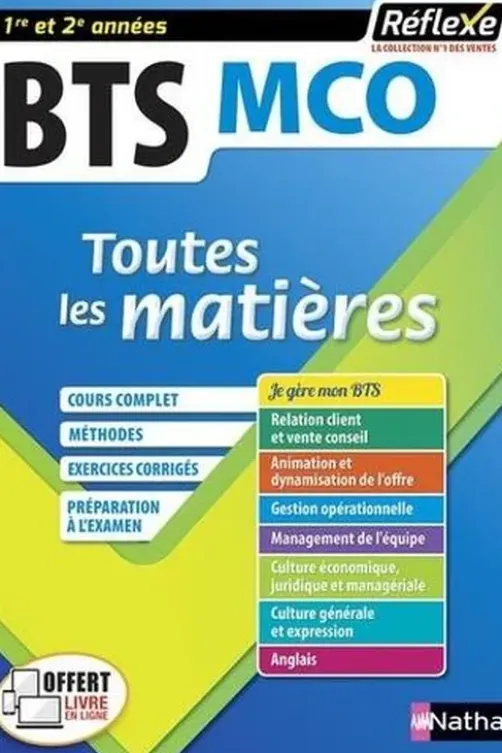 Toutes les matières BTS MCO 1re et 2e années. Edition 2020, Marie-José Chacon Benito
