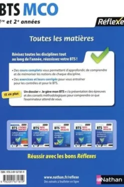 Toutes les matières BTS MCO 1re et 2e années. Edition 2020, Marie-José Chacon Benito