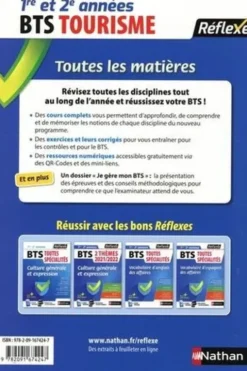 Toutes les matières 1re et 2e années BTS Tourisme. Edition 2021, Sandrine Dacunha