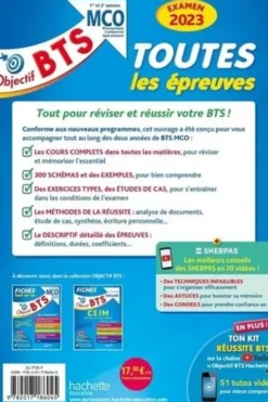 Toutes les matières 1re et 2e années BTS MCO. Edition 2023, Bruno Bonnefous