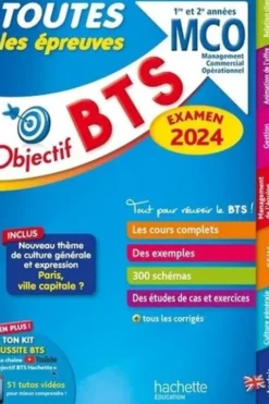 Toutes les épreuves BTS MCO 1re et 2e années. Edition 2024, Nicolas Bloch