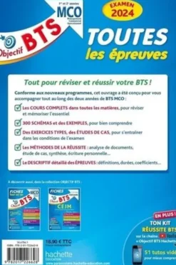 Toutes les épreuves BTS MCO 1re et 2e années. Edition 2024, Nicolas Bloch
