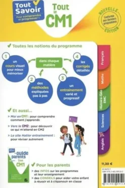 Tout le CM1. Avec Le guide parents détachable, Stéphanie Grison