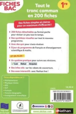 Tout le tronc commun 1re. Edition 2024, Anne Cassou-Noguès