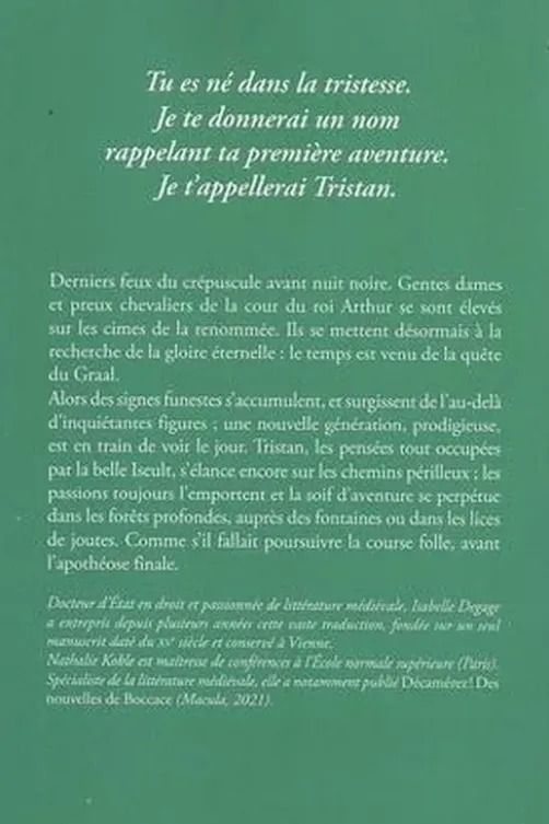 Tristan Tome 4 : La Quête, Isabelle Degage