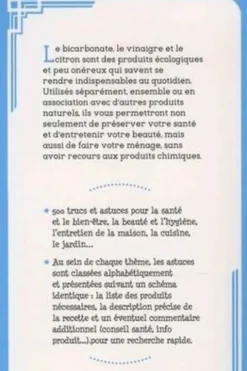 500 trucs & astuces. Citron, bicarbonate, vinaigre, Alice Delvaille