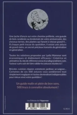 500 trucs et astuces de Grand-mère. Vraiment efficaces !, Lydia Mammar