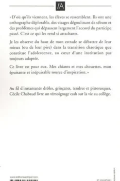 Tu fais quoi dans la vie ? Prof !, Cécile Chabaud
