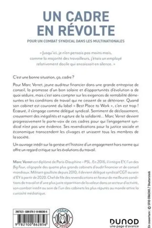 Un cadre en révolte. Pour un combat syndical dans les multinationales, Marc Verret